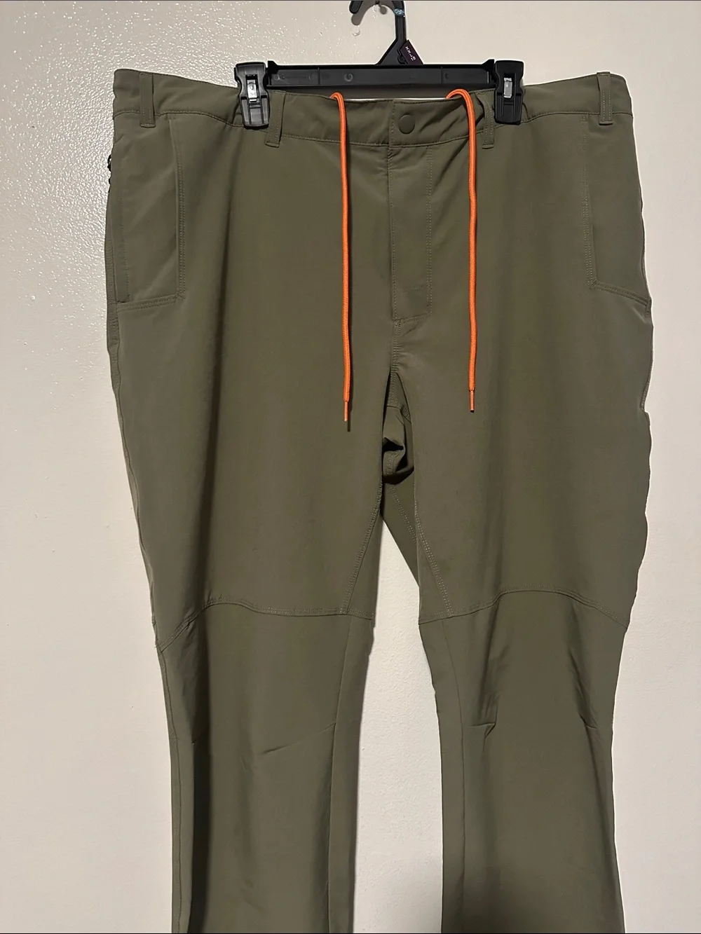 Columbia Olive Green Joggers with Orange Drawcord